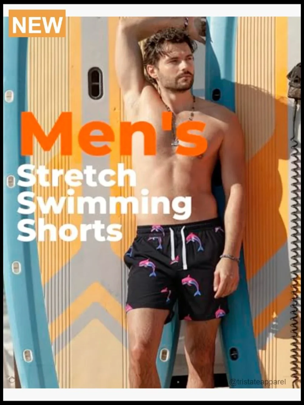 Men's 2-in-1 Swim Trunks Board Shorts Quick Dry with Compression Liner